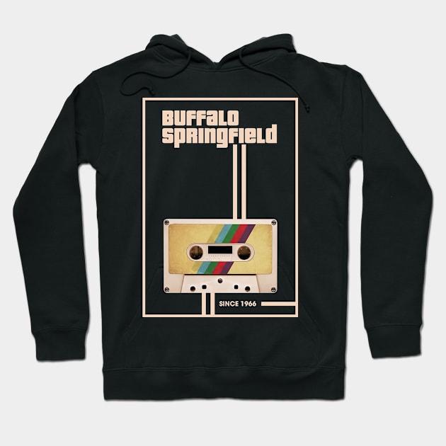 Buffalo Springfield Music Retro Cassette Tape Hoodie by Computer Science